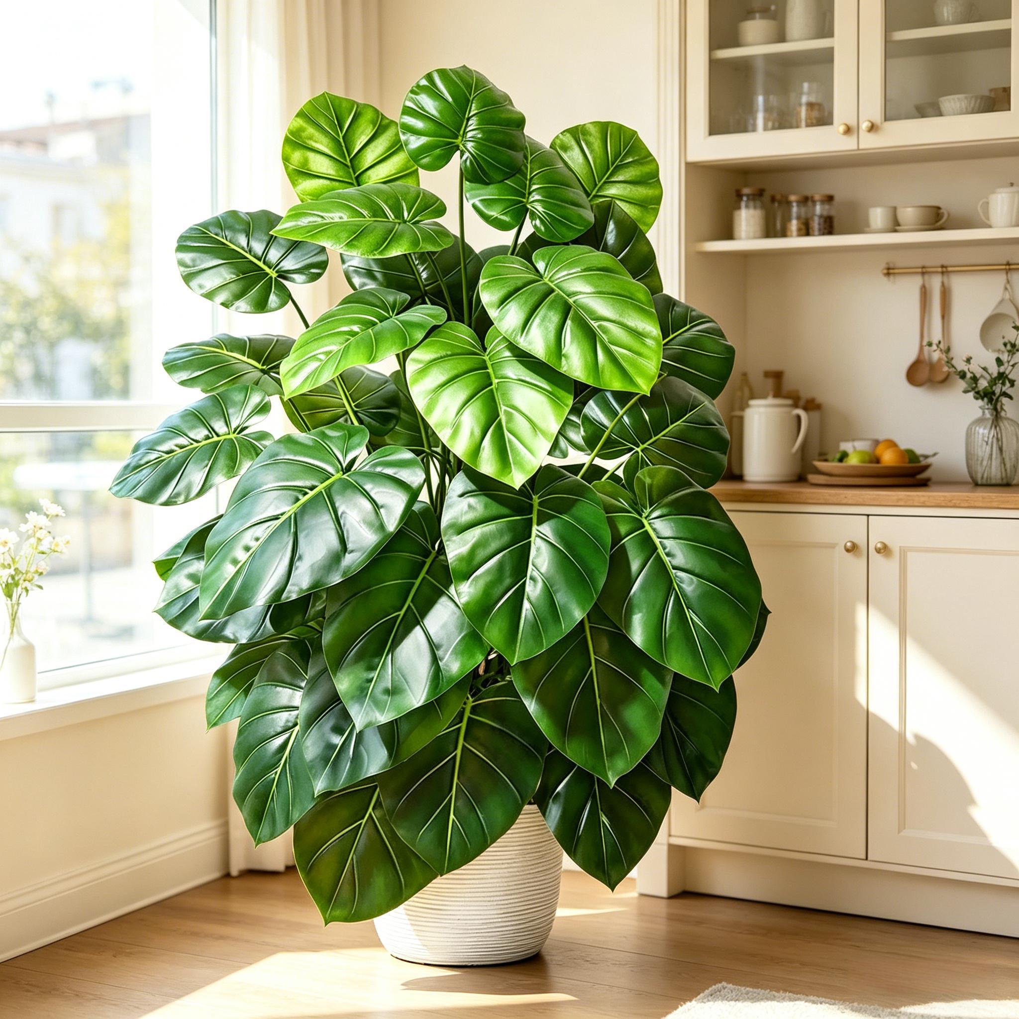 60-105cm Lifelike Artificial P - огляд і ціна Monstera Adansonii