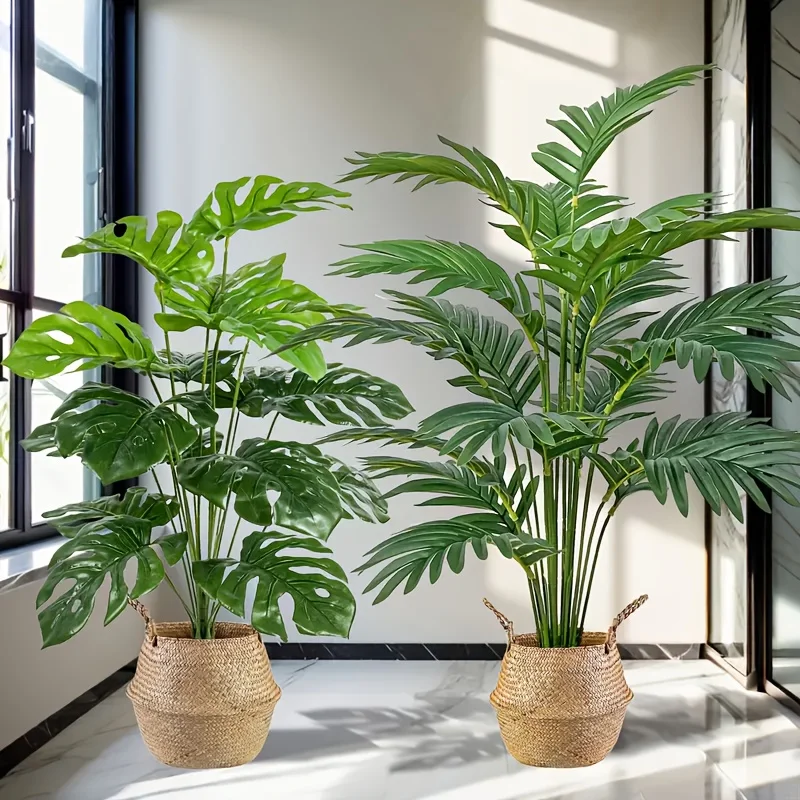 2pcs Green 24Leaves Artificial - огляд і ціна Monstera Adansonii