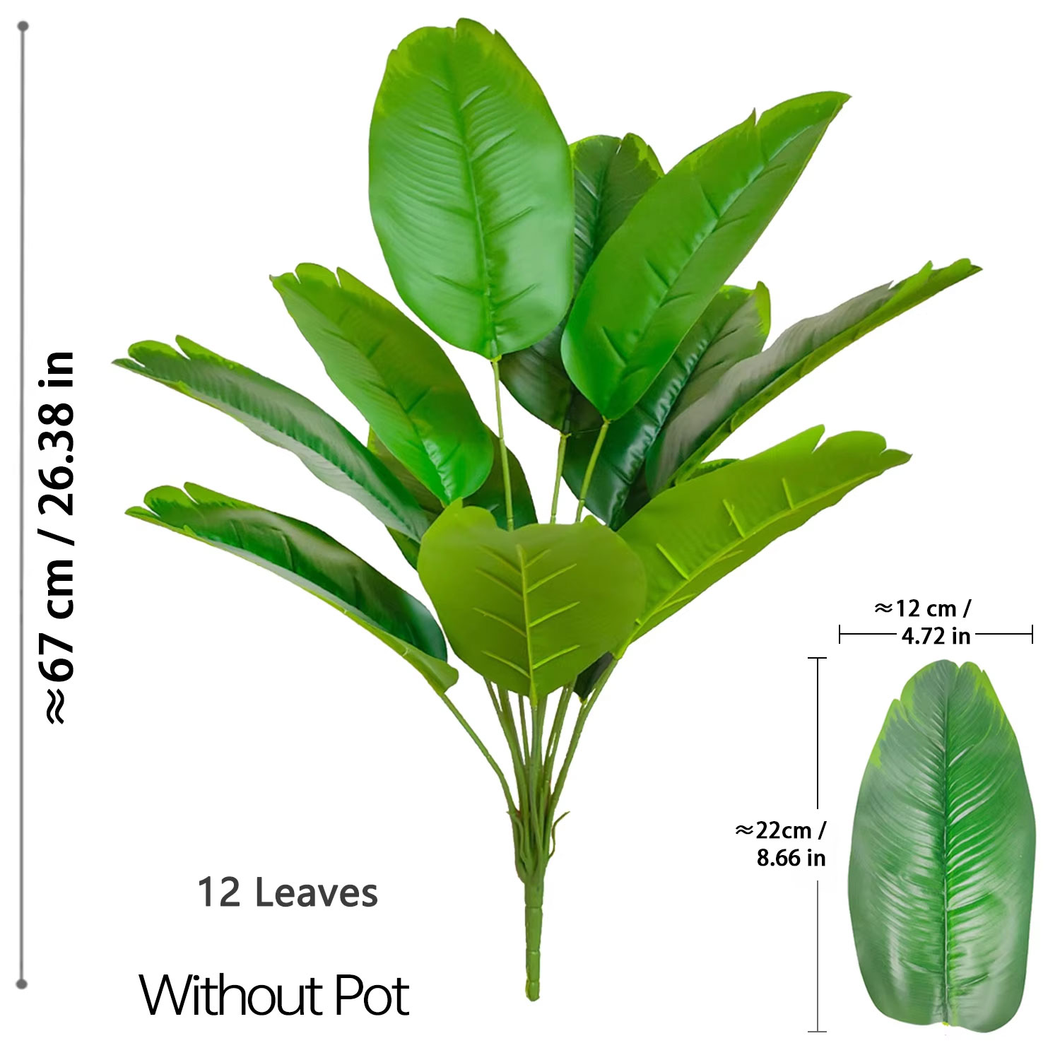67-112cm Artificial Plants Lar - огляд і ціна Monstera Adansonii
