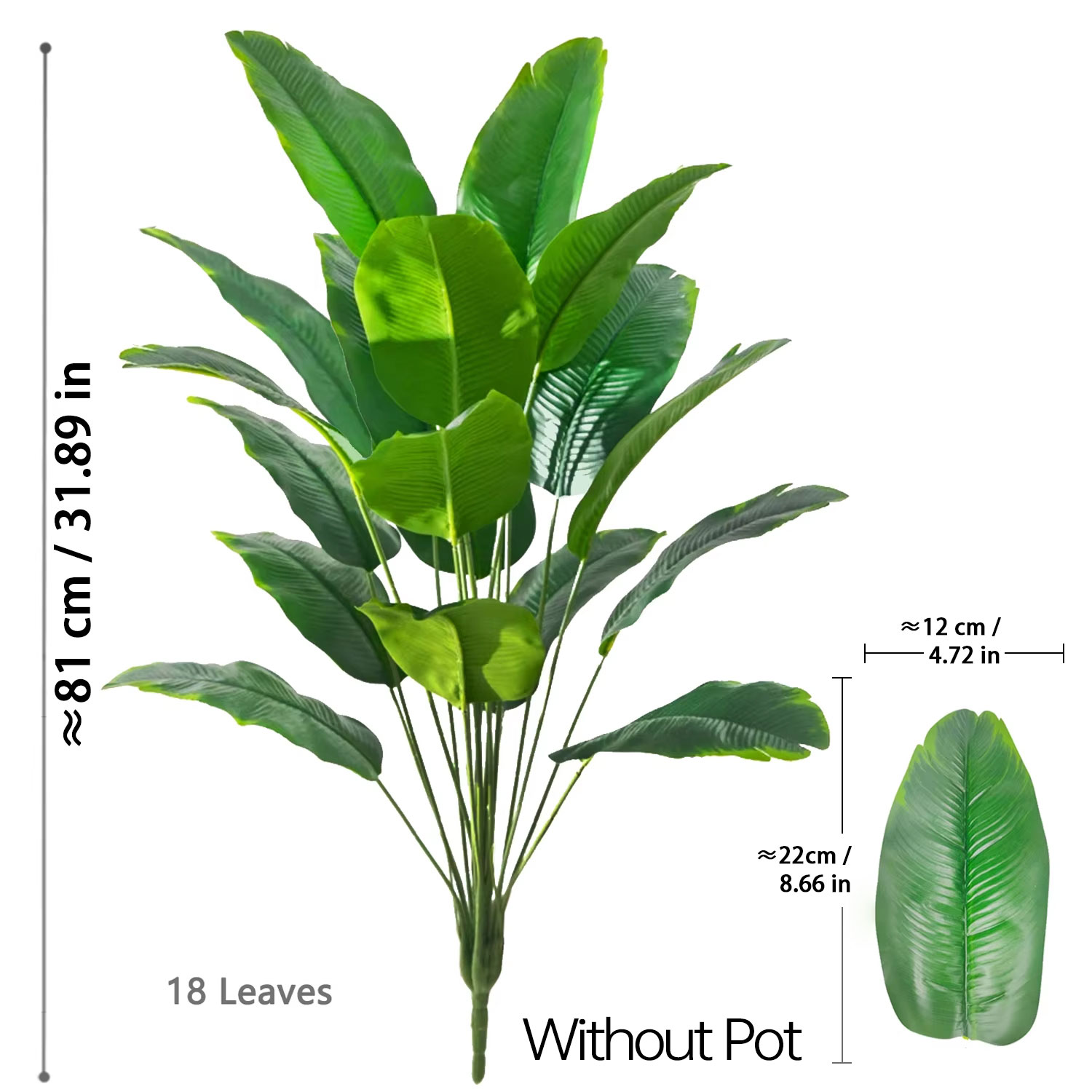 67-112cm Artificial Plants Lar - огляд і ціна Monstera Adansonii