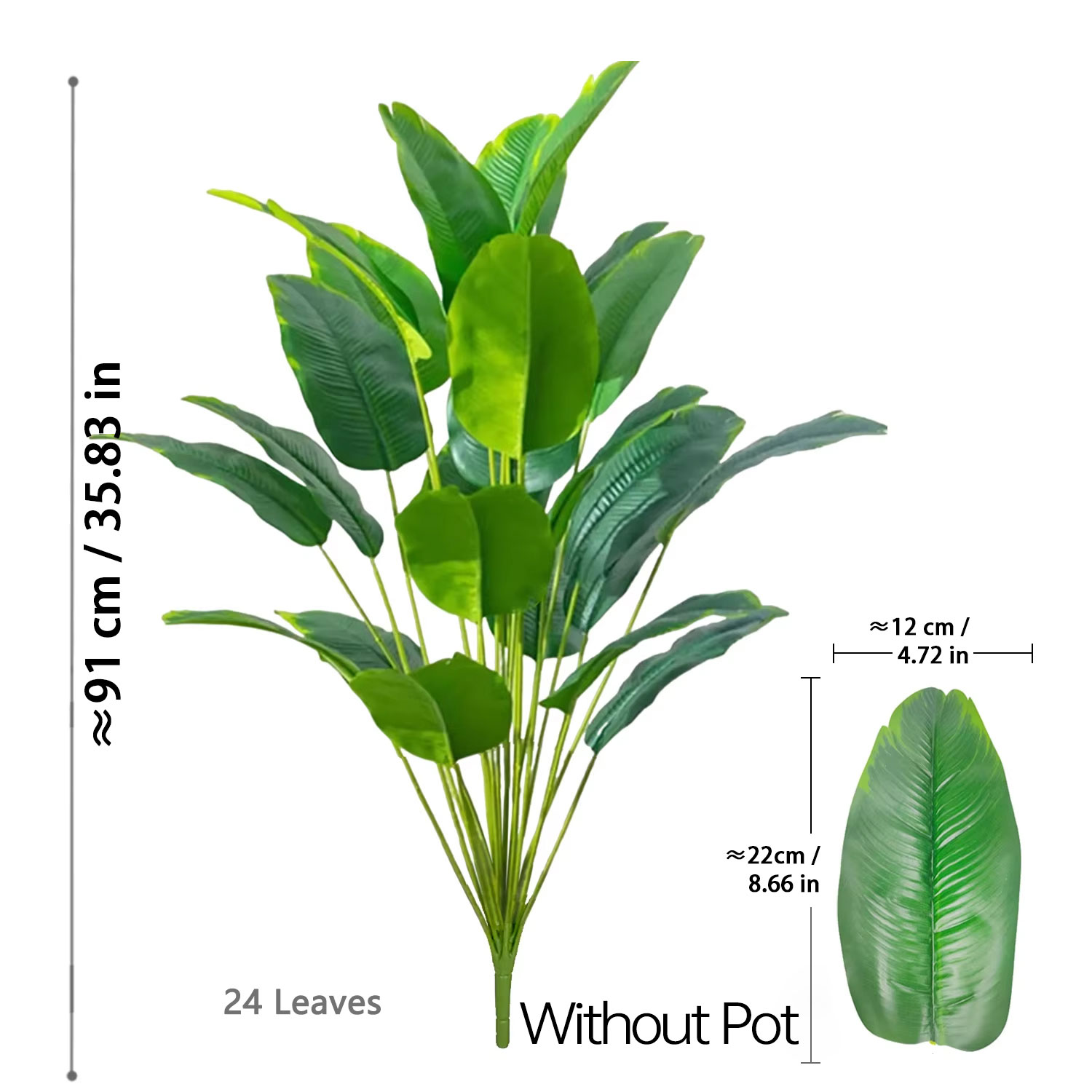 67-112cm Artificial Plants Lar - огляд і ціна Monstera Adansonii